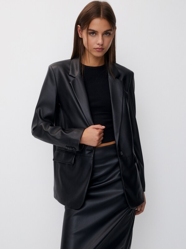 Pull&Bear Blazer in Black