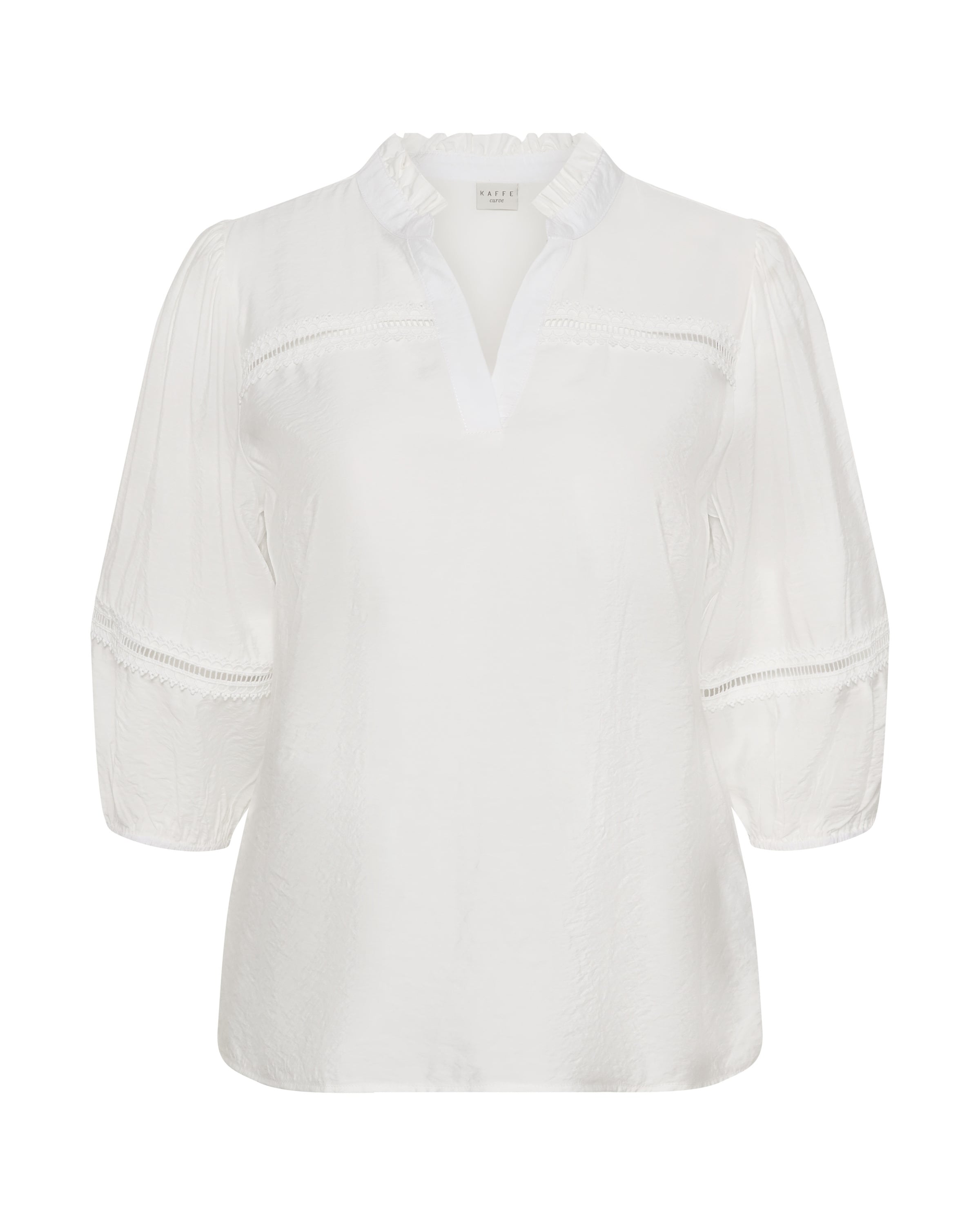KAFFE CURVE Bluse 'KCronja' in Weiß: Vorderseite