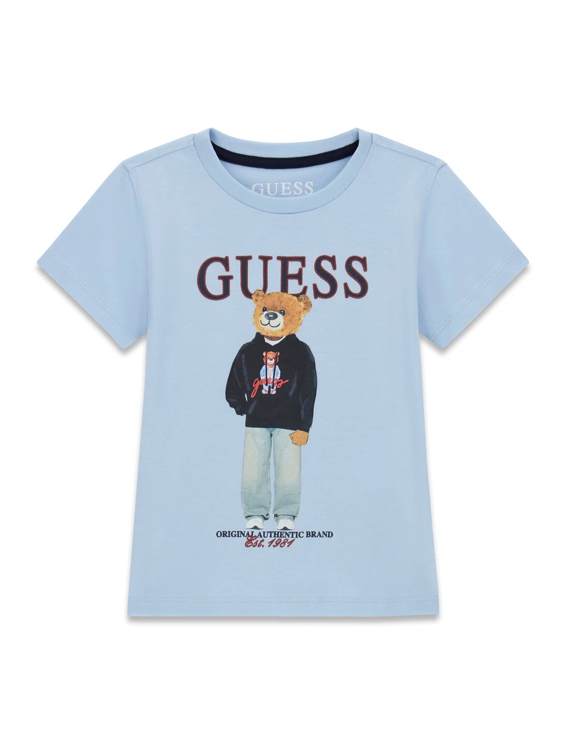 GUESS Shirt in 80 in marine blue / Sky blue / Dark red, Item view