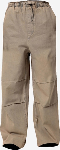 VAMOS CLOLoosefit Hlače - bež boja: prednji dio