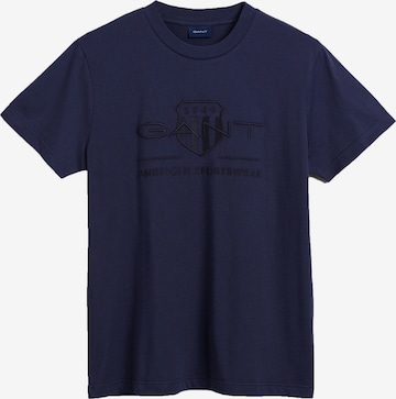 T-Shirt GANT en bleu : devant