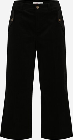 s.Oliver Zvonové kalhoty Kalhoty – černá: přední strana