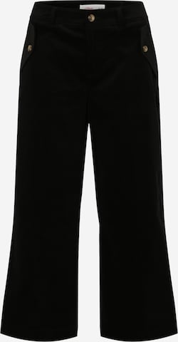 Wide leg Pantaloni di s.Oliver in nero: frontale