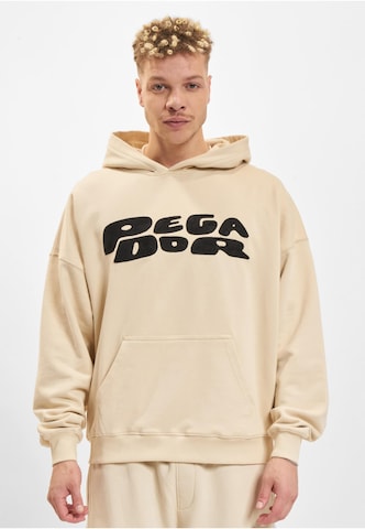 Felpa 'Drew Terry Boxy' di Pegador in beige: frontale