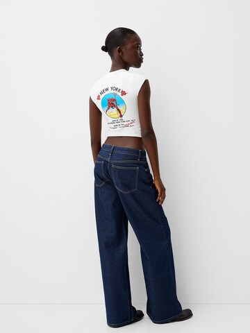 T-shirt Bershka en blanc
