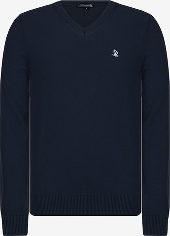 Pull-over Giorgio di Mare en bleu : devant