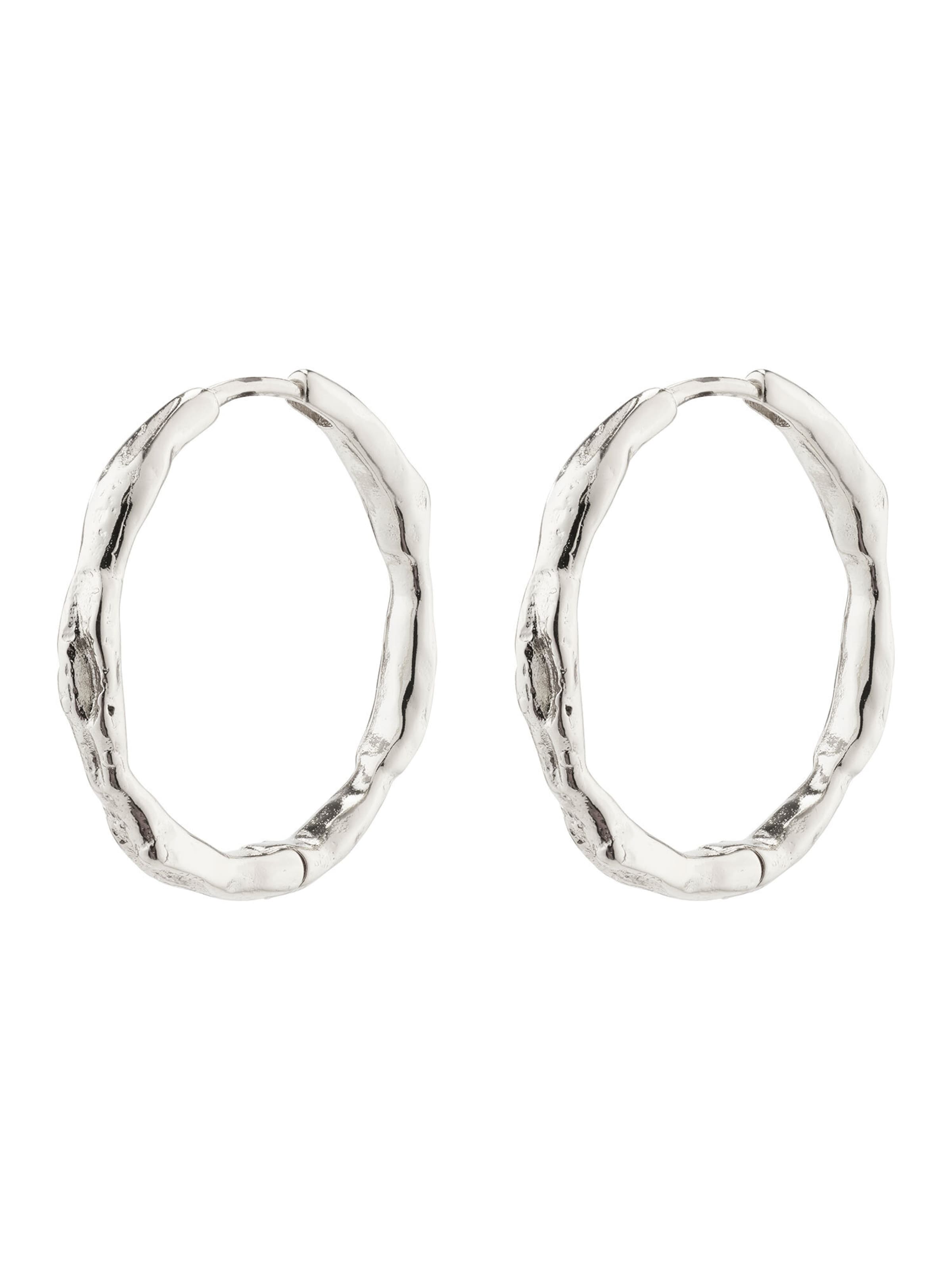 Pilgrim Earrings 'Eddy' in Silver: front