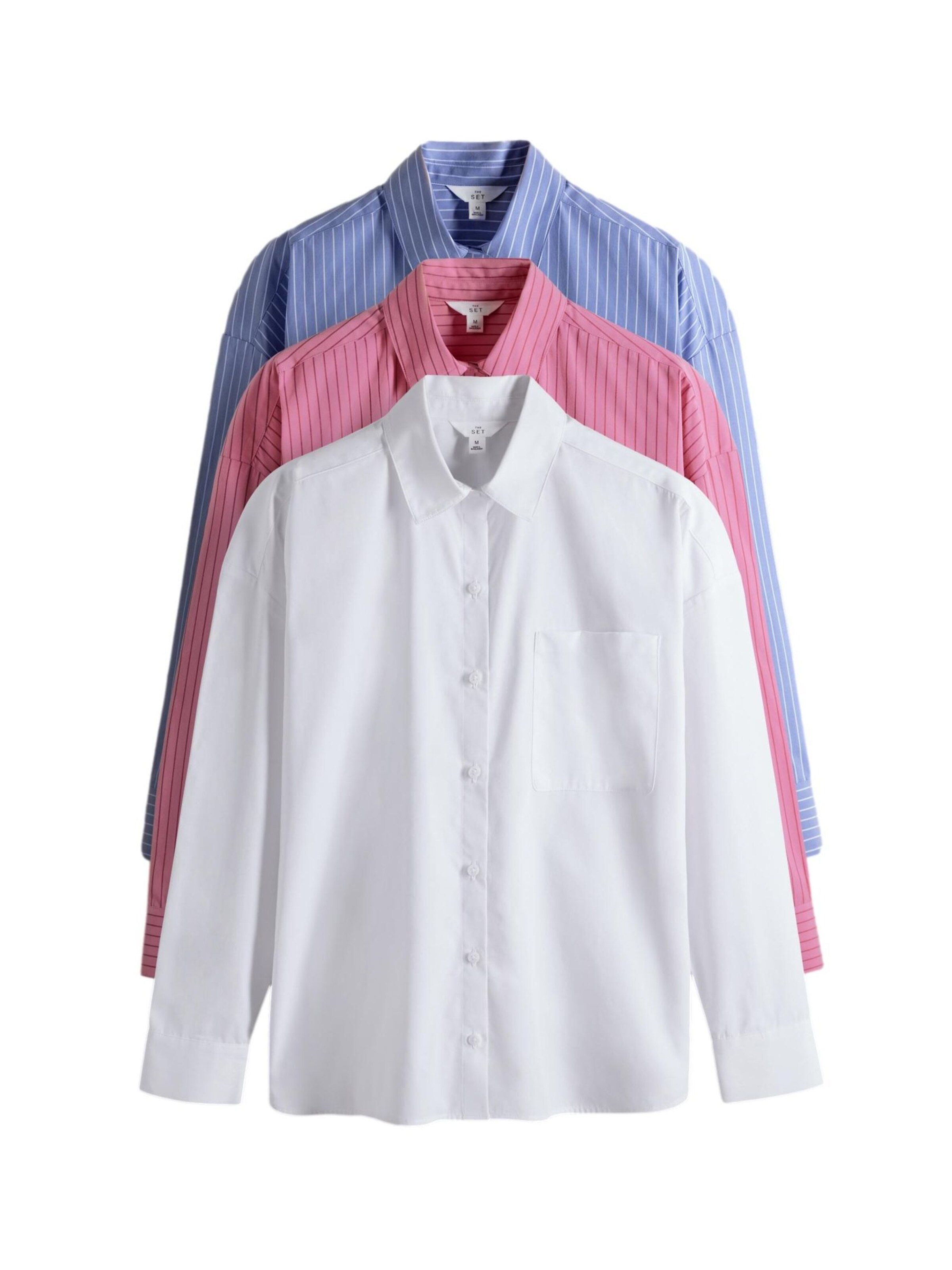 The Set Bluse in Blau: Vorderseite