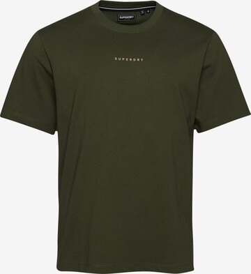 T-Shirt Superdry en vert : devant