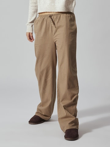 Wide Leg Pantalon NAME IT en beige : devant