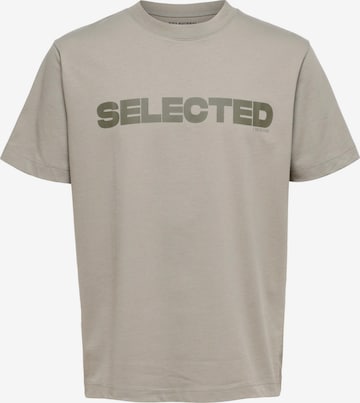 SELECTED HOMME T-Shirt 'Alvar' in Grau: predná strana