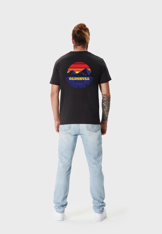 Oldskull T-Shirt 'Wrldvibe Explore The Wild' in Schwarz