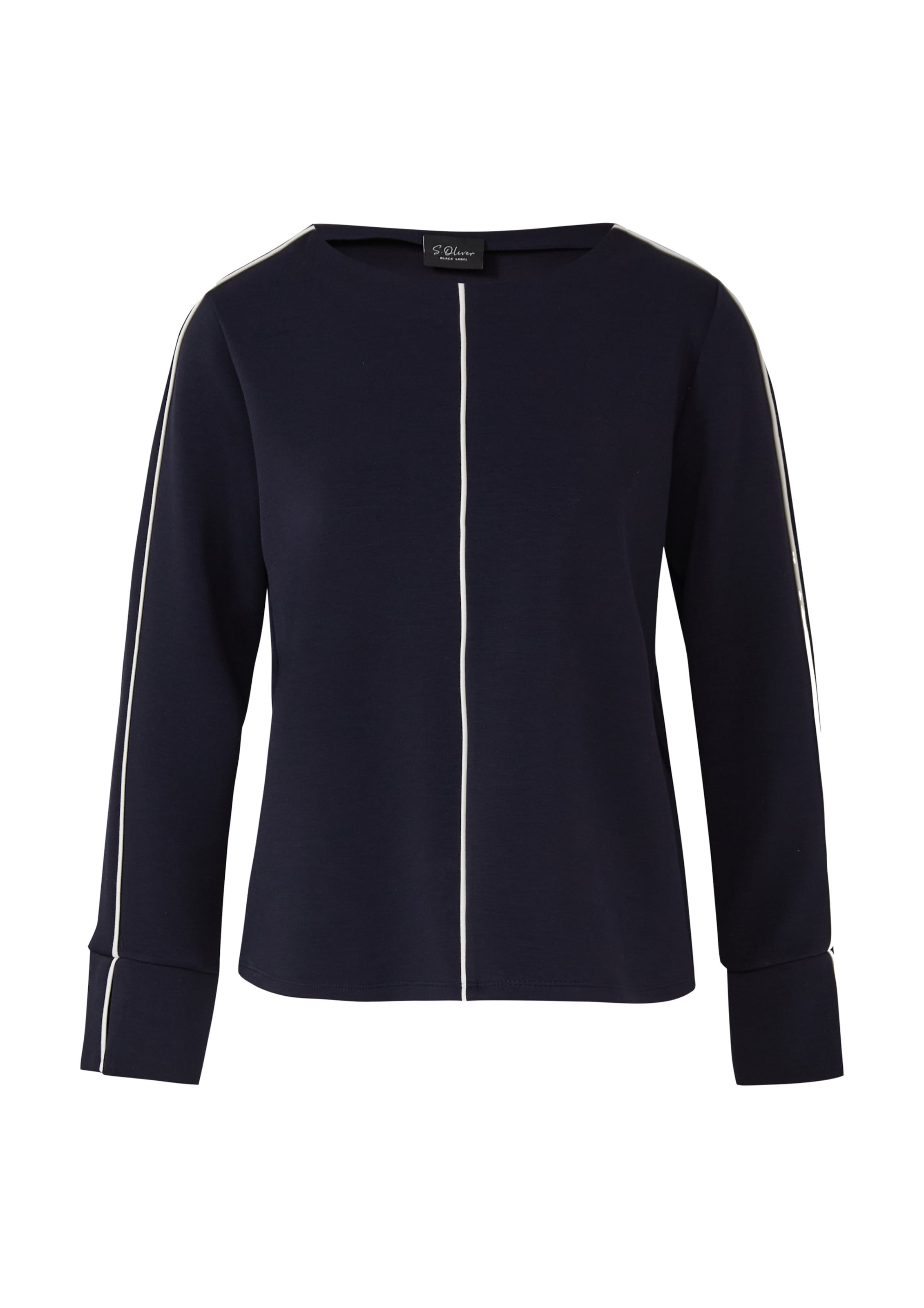 Sweat-shirt s.Oliver en bleu : devant