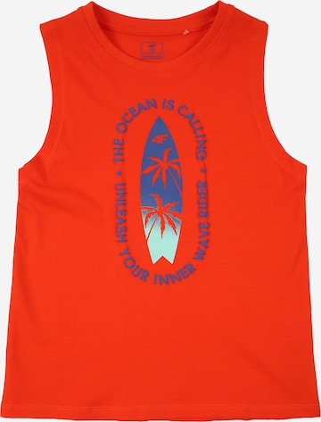 4F Junior Функционална тениска в червено: отпред