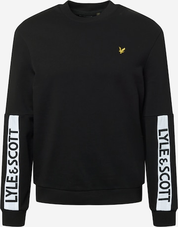 Sweat-shirt Lyle & Scott en noir : devant