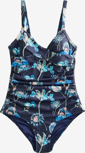 Uždaras maudymosi kostiumėlis iš Next, spalva – smėlio / nakties mėlyna / šviesiai mėlyna / alyvuogių spalva, Prekių apžvalga