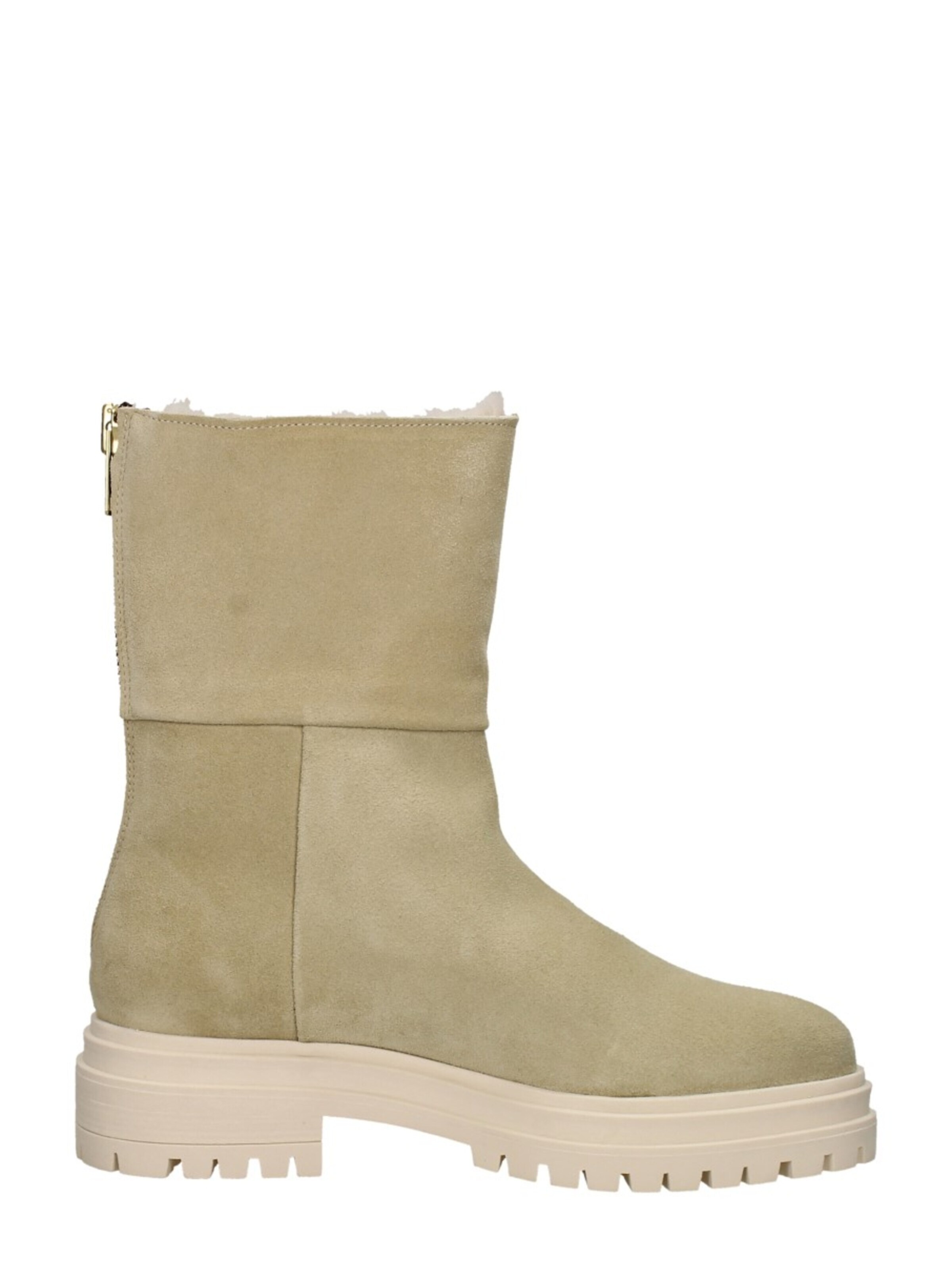 Red-Rag Boots 'Enkellaarsjes Plat' in Beige