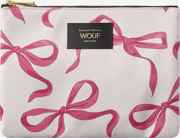 Wouf Toiletry Bag in White: front