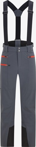 ZIENER Workout Pants 'Tronador' in Grey: front