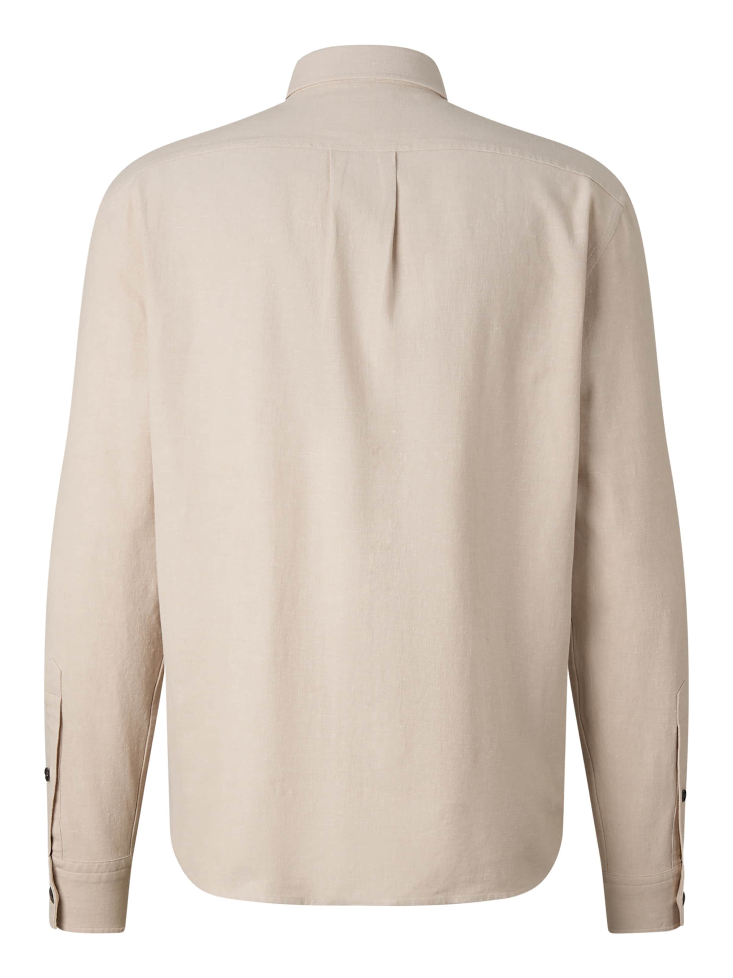 BOGNER Regular Fit Hemd 'Heiko' in Beige