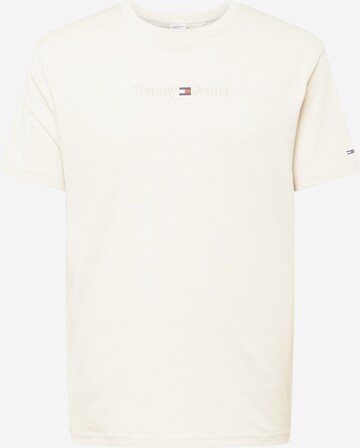 Tommy Jeans - Camiseta en beige: frente