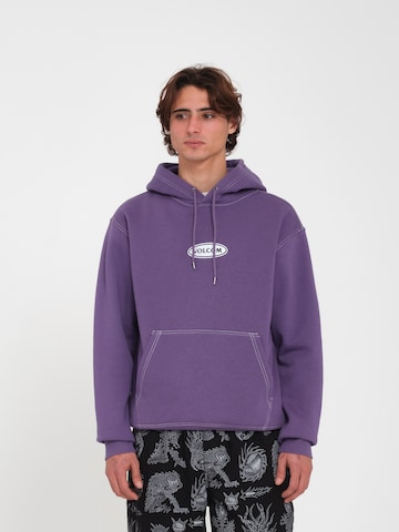 Volcom Sweatshirt 'Workard' in Purple: front