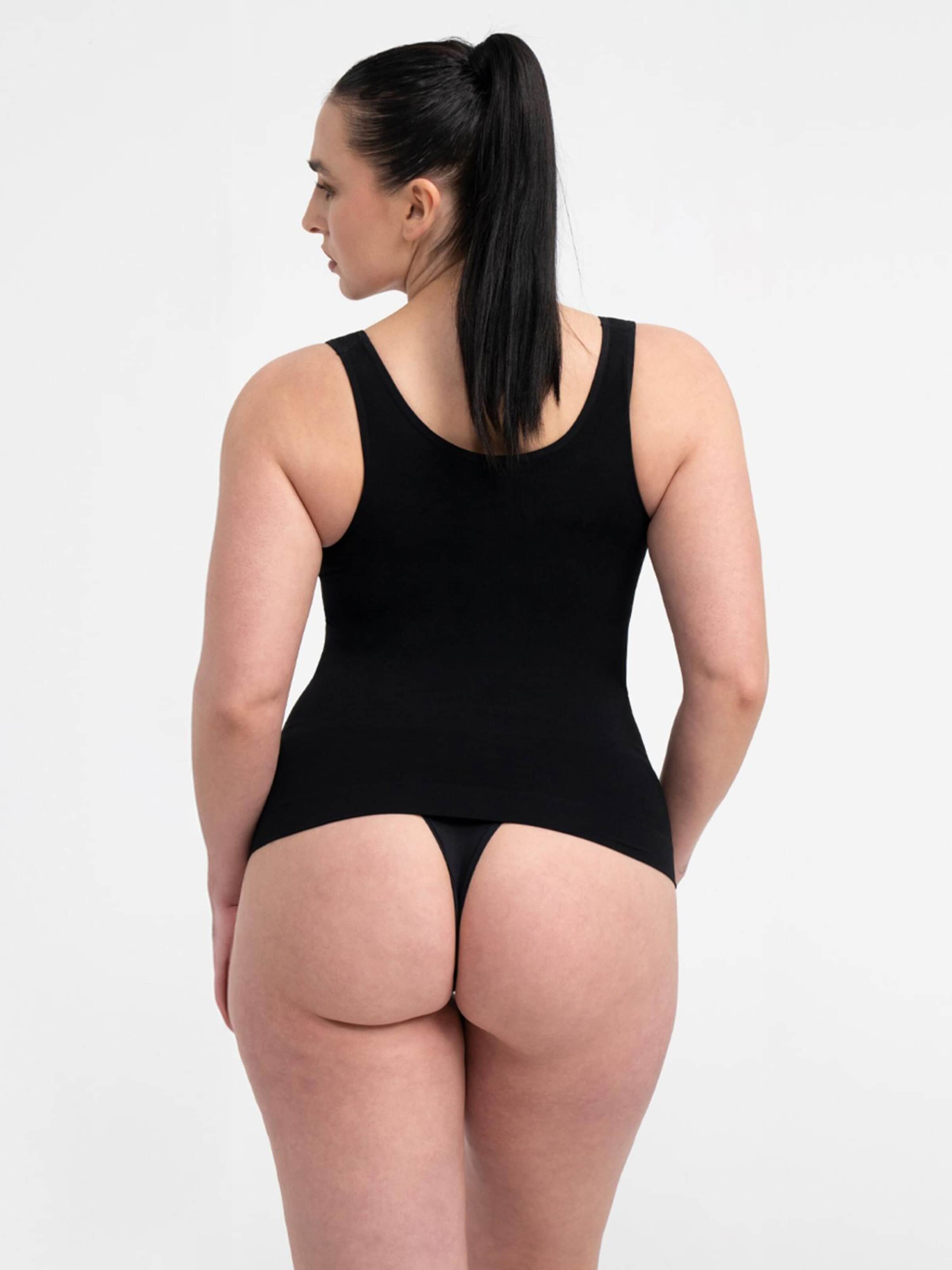 Top modellante 'Figurformendes Shapewear Tanktop' di cfab (formerly creamy fabrics) in nero
