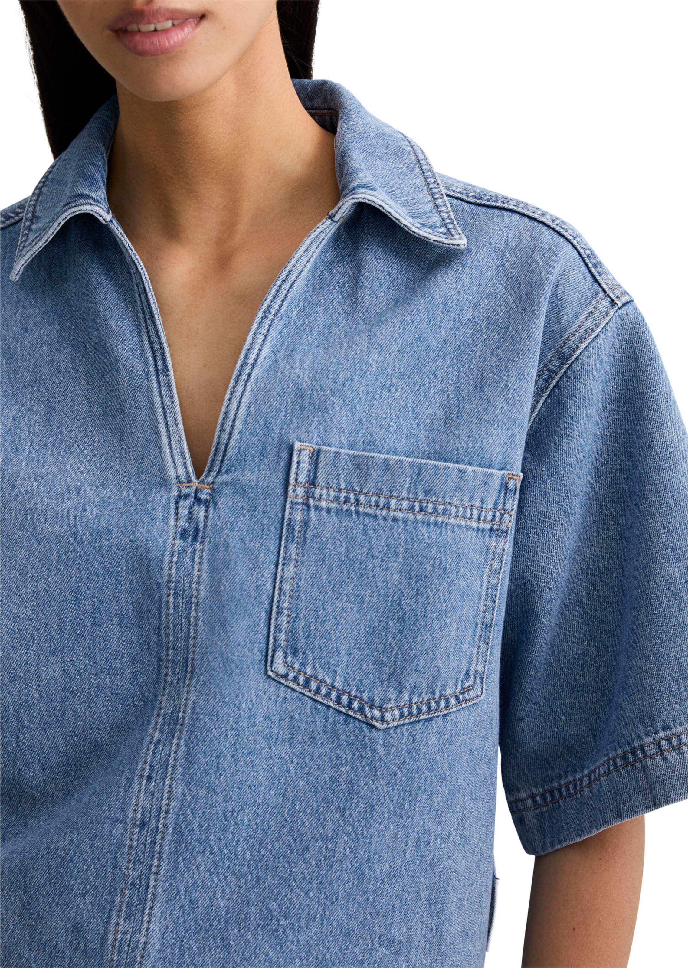 Marc O'Polo DENIM Bluse in Blau