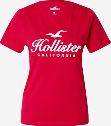 HOLLISTER Μπλουζάκι σε κόκκινο: μπροστά