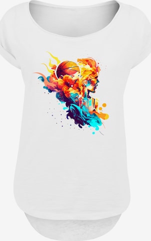 F4NT4STIC Shirt 'Abstract player' in White: front