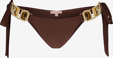 Moda Minx Bikinibroek 'Boujee' in Bruin: voorkant