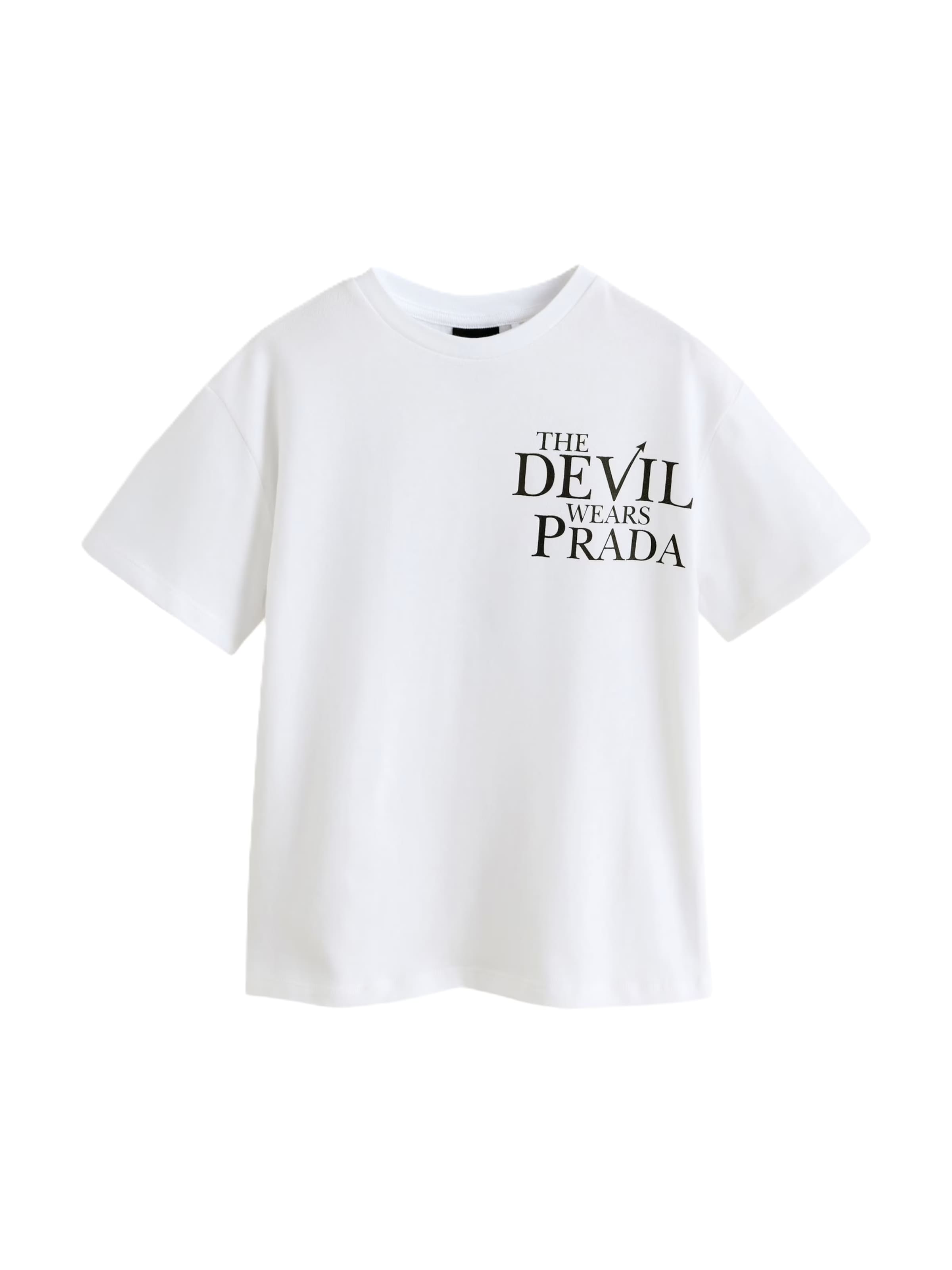 T-Shirt 'The Devil Wears Prada' Next en blanc : devant