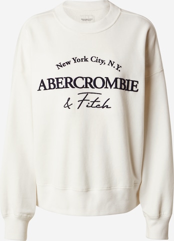 Abercrombie & Fitch Mikina 'CLASSIC SUNDAY' – bílá: přední strana