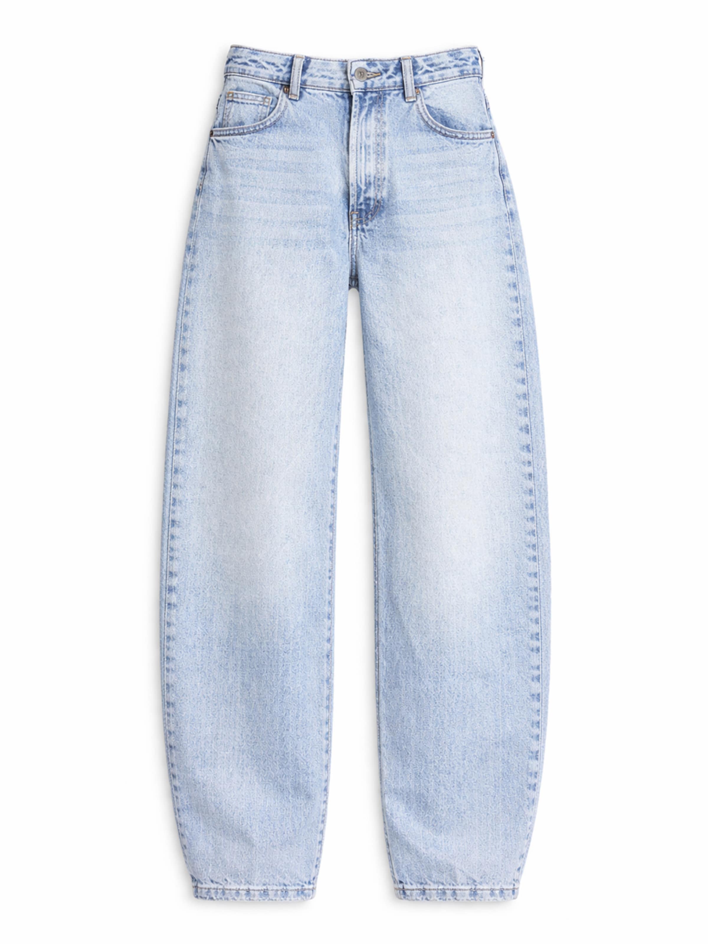 IT'S BASIC Jeans 'Skater Mid Rise' in de kleur Lichtblauw, Productweergave