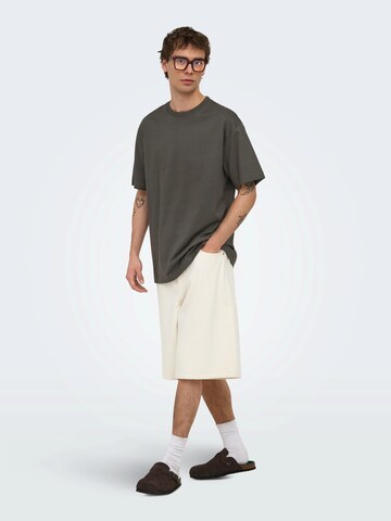 Only & Sons T-Shirt 'ONSFRED' in Braun