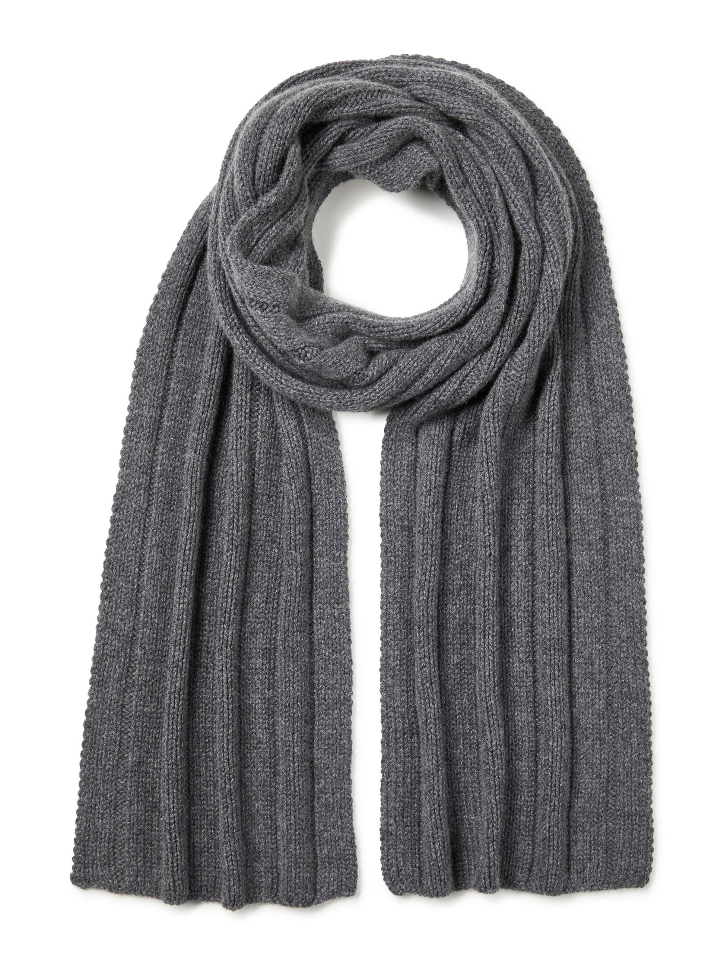 FALKE Scarf 'Pure' in Grey: front