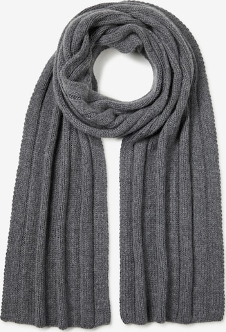 FALKE Scarf 'Pure' in Grey: front
