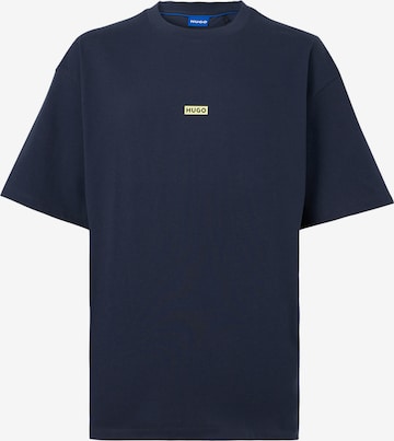 Tricou 'Nalono' de la HUGO pe albastru: față