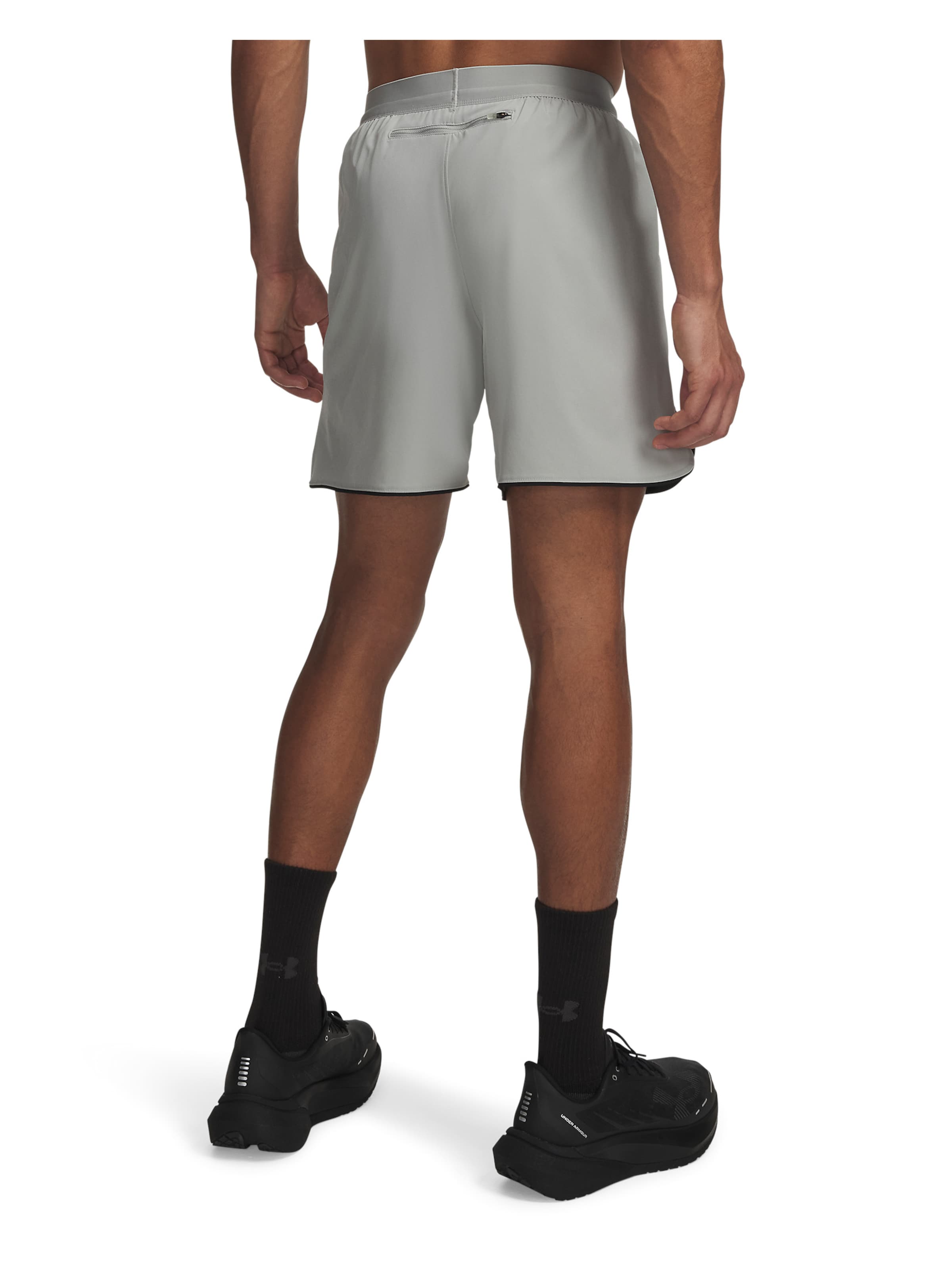 UNDER ARMOUR Regular Workout Pants 'Velociti Pro 7in' in Grey