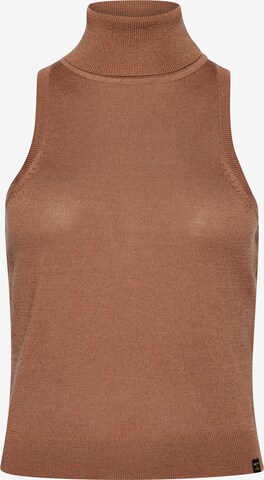 Tops en tricot Superdry en marron : devant