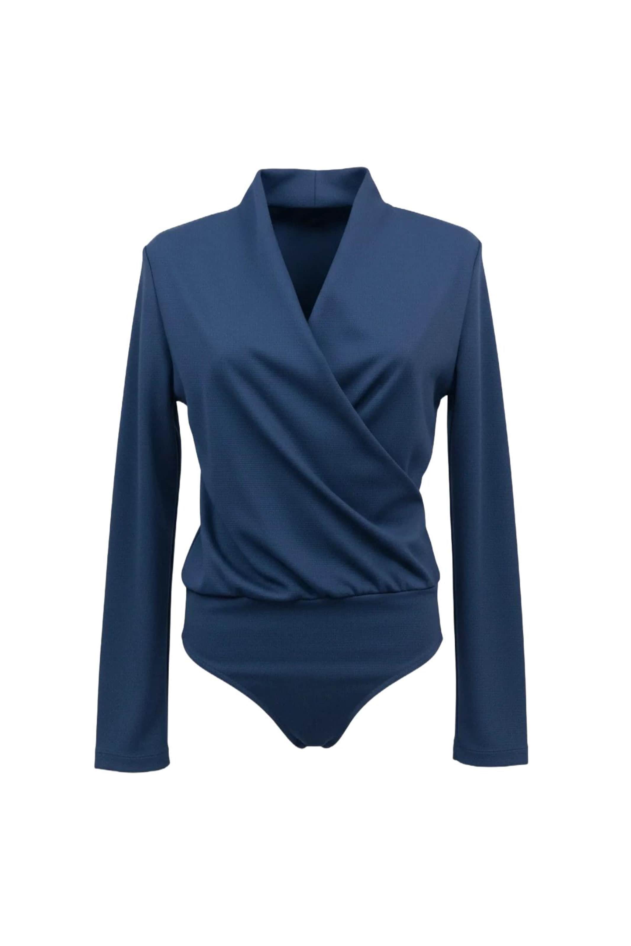 No Matter What Shirt bodysuit in Blue: front