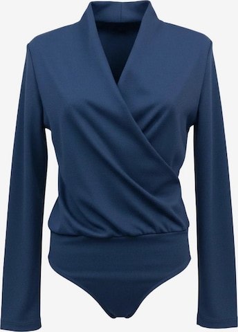 No Matter What Shirt bodysuit in Blue: front