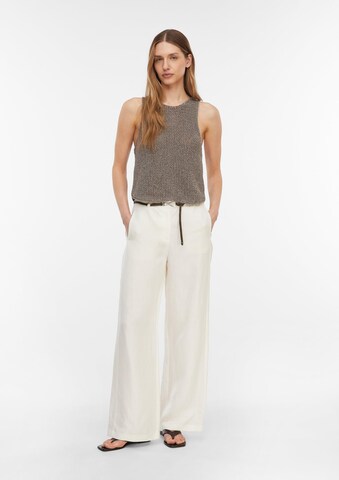 COMMA Wide Leg Hose in Weiß