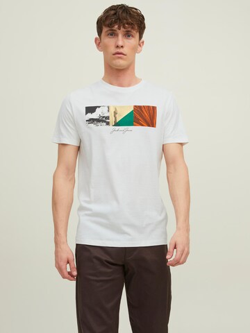 JACK & JONES T-Shirt 'SUNSTRIKE' in Weiß: Vorderseite