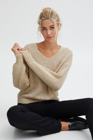 b.young Pullover in Beige