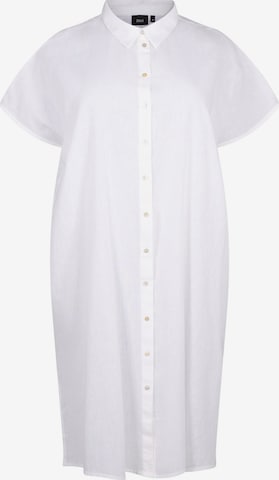 Zizzi Shirt dress 'VFLEX' in White: front
