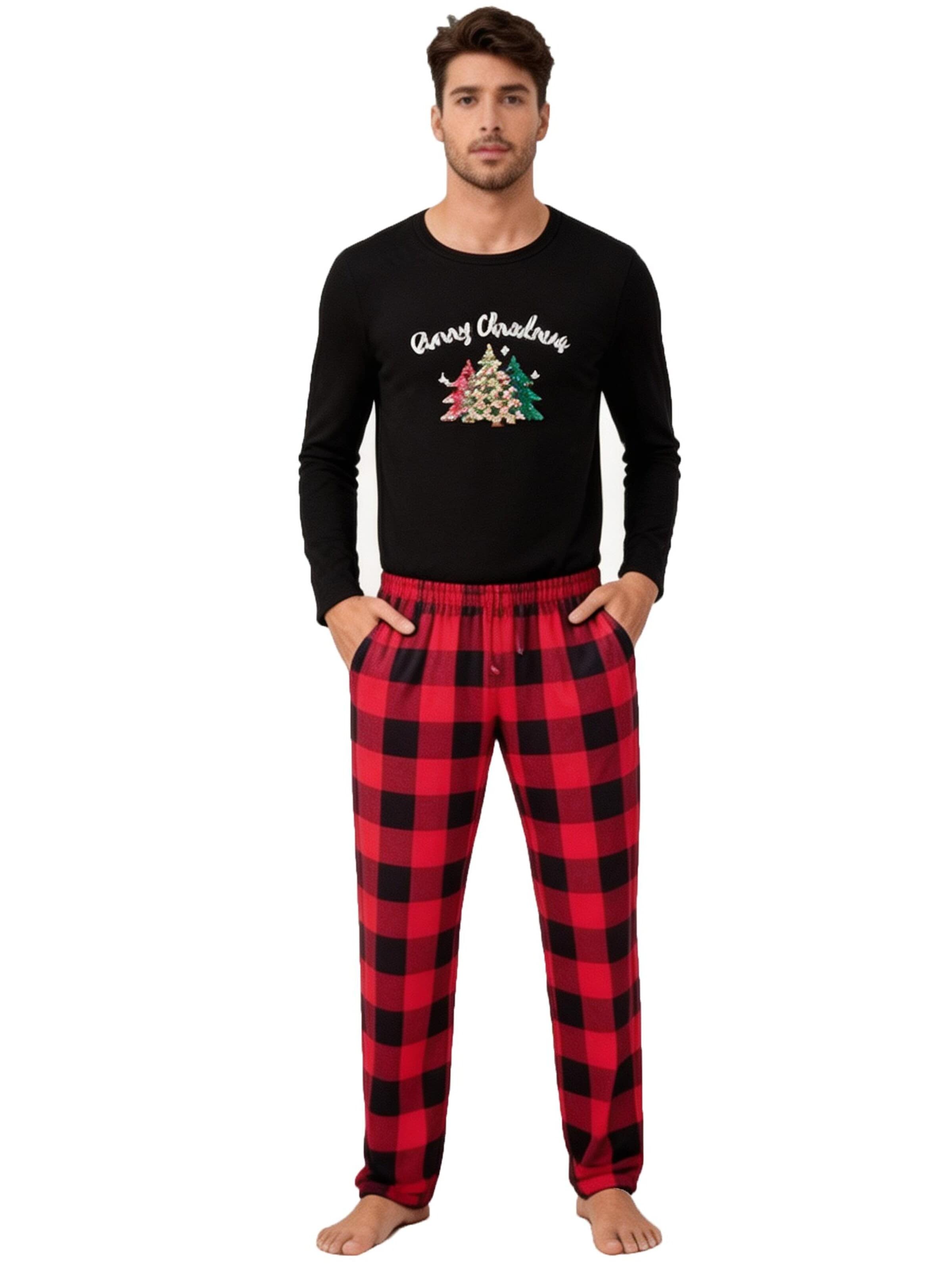 KoJooin Long Pajamas in Black: front