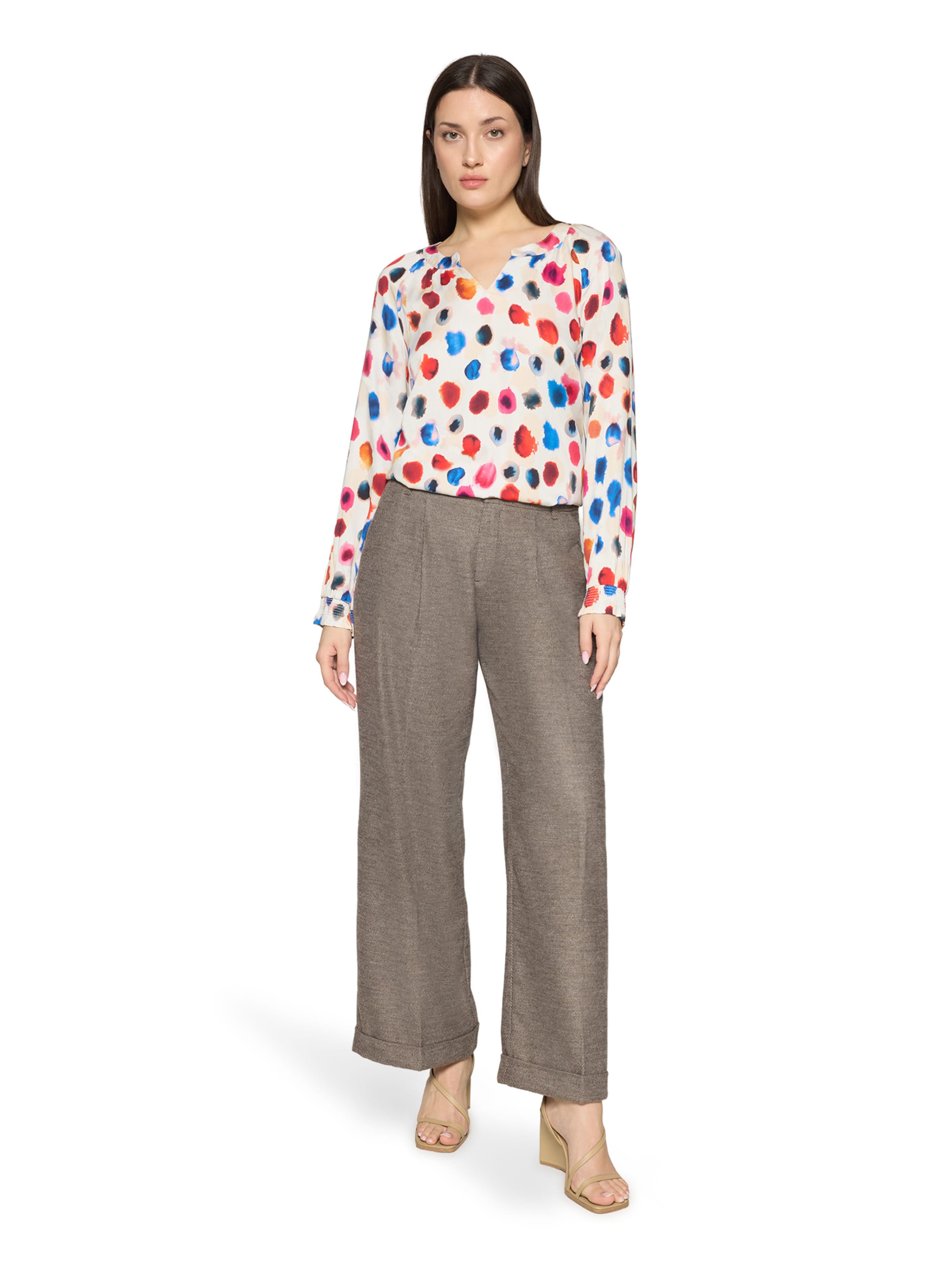 Chemisier Cartoon en beige