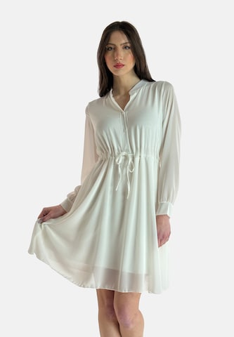 Elara Jurk in Wit: voorkant