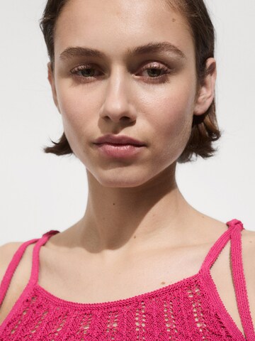 MANGO Knitted top 'CANARIO' in Pink